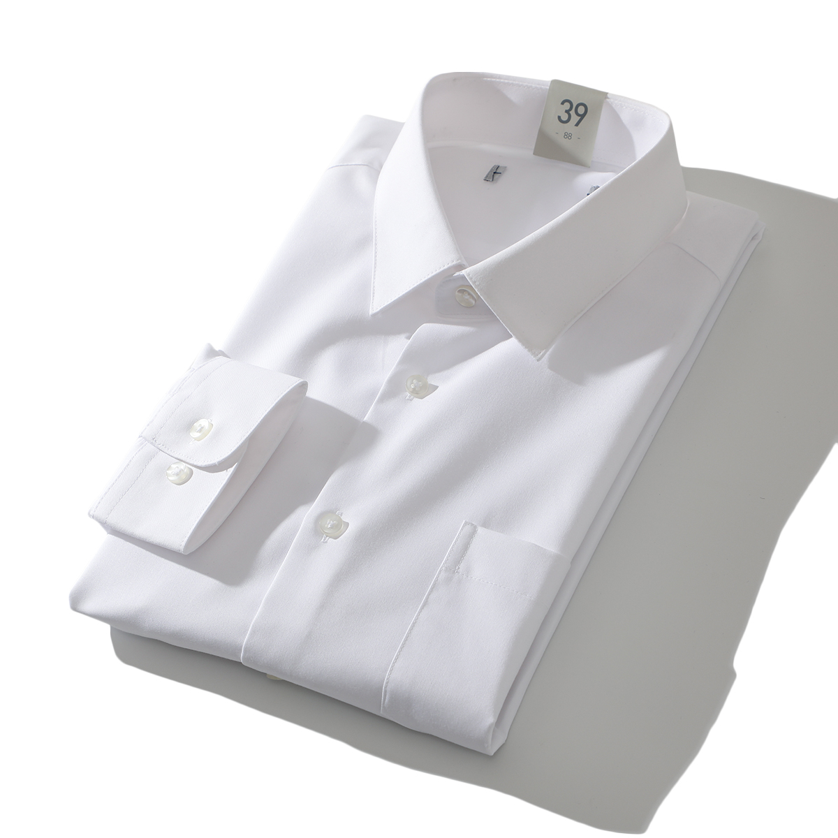 舒适微弹透气亲肤男商务长袖衬衫