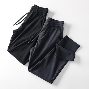 高支灯芯绒!坑条肌理!柔软舒适!男士松紧腰纯色通勤直筒休闲裤