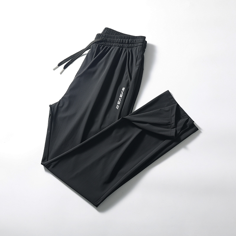 四面弹力透气爽滑凉感速干冰丝裤