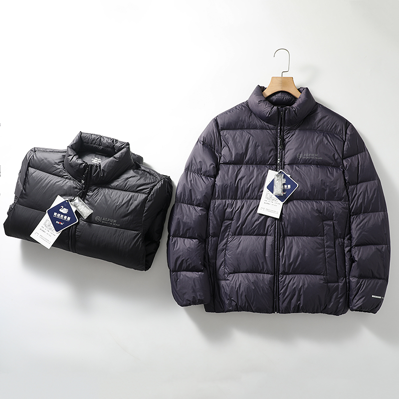 90白鸭绒立领防风轻便保暖羽绒服