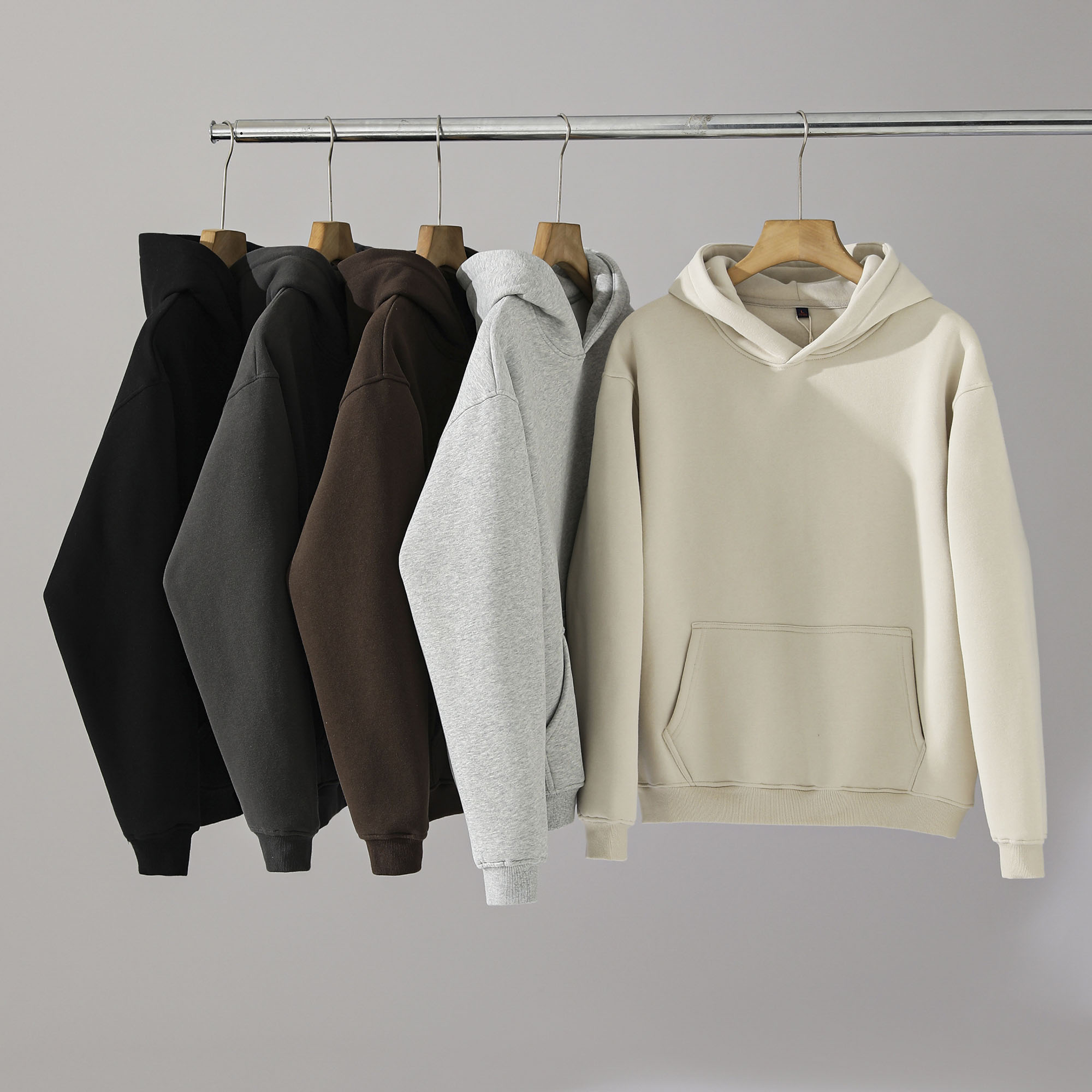 自发热拉绒内里加厚保暖连帽卫衣