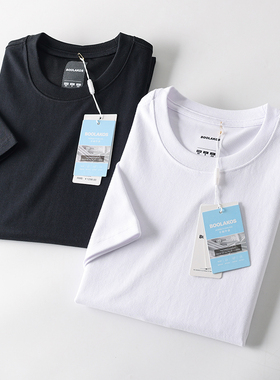 线下1298！科技冷感面料！基础百搭！春夏男纯色圆领休闲短袖T恤