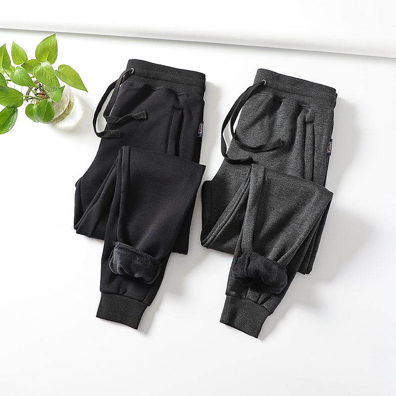 不掉绒蓄热保暖修身束脚休闲卫裤