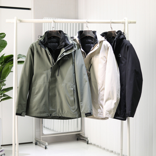 一衣六穿!户外防风耐撕裂!情侣款冬季御寒保暖功能性冲锋羽绒服