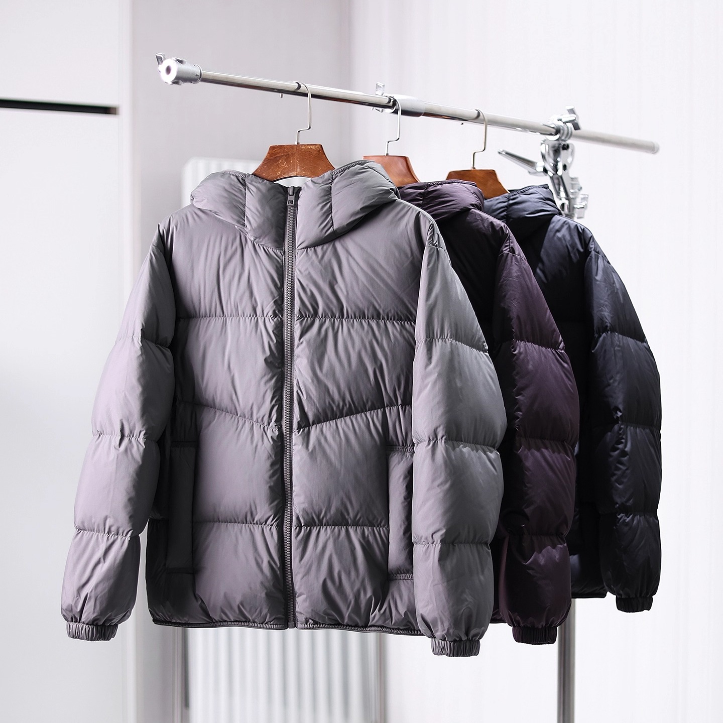 防泼水连帽保暖宽松面包服羽绒服