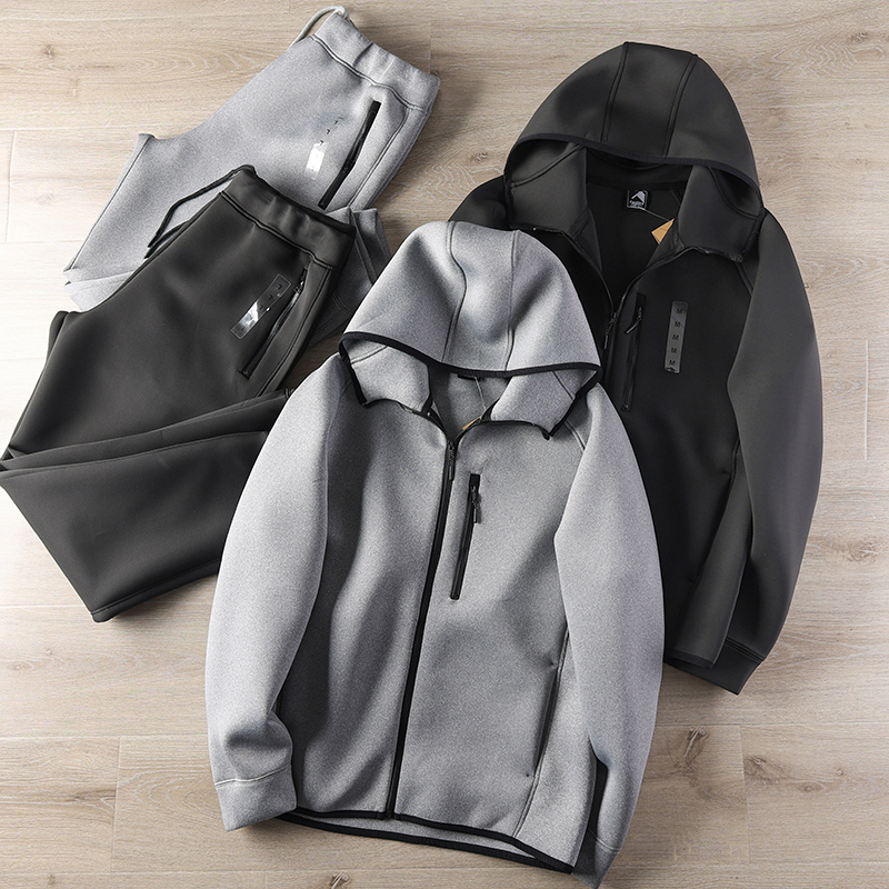 春秋舒适空气棉卫衣卫裤运动套装