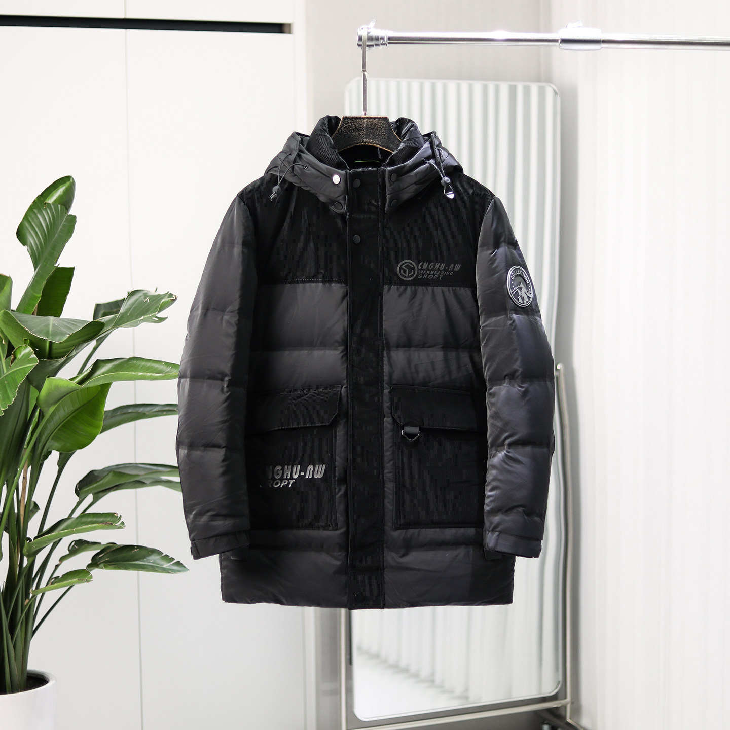 轻盈保暖！蓄热御寒！冬季男士可拆卸连帽中长款大口袋羽绒服外套,男装,羽绒服,淘宝优惠券,粉丝福利购,淘宝优惠卷