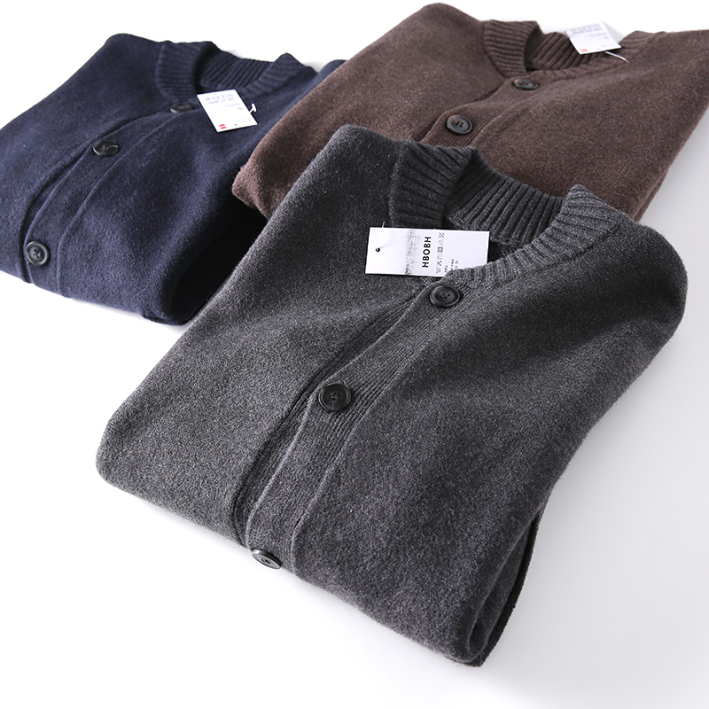 秋冬慵懒风针织开衫厚款保暖毛衣