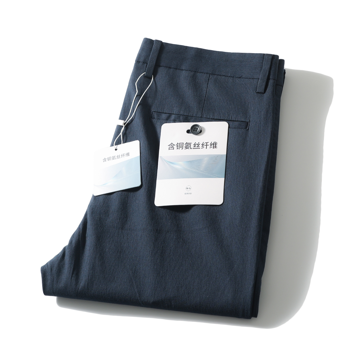 铜氨丝纤维顺滑亲肤商务休闲裤男