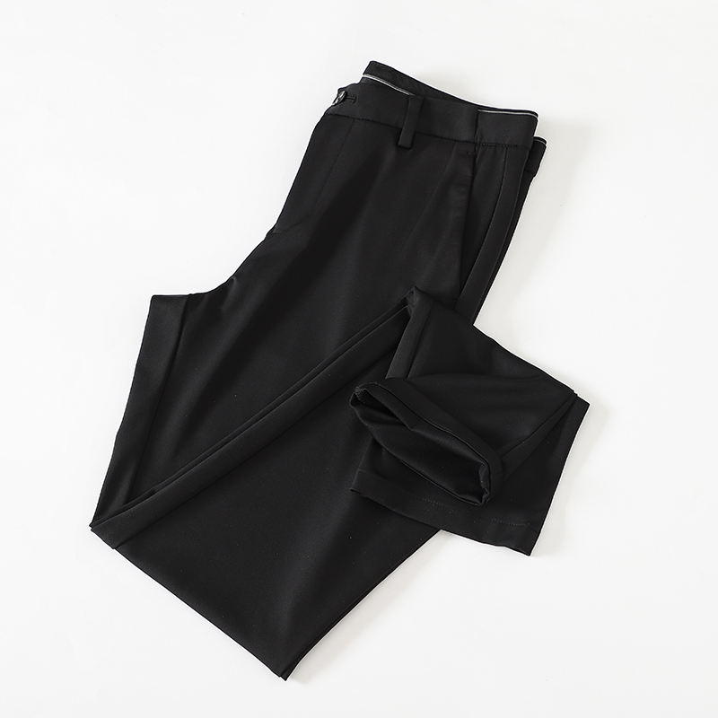 桑蚕丝莫代尔混纺弹力商务休闲裤