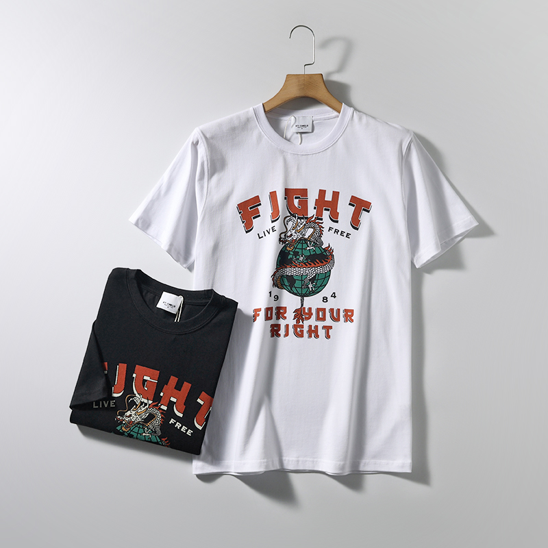 水洗全棉卡通印花圆领短袖T恤衫