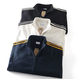 秋冬男士 宽松廓形 立领保暖休闲夹克外套 加绒加厚 学院风设计