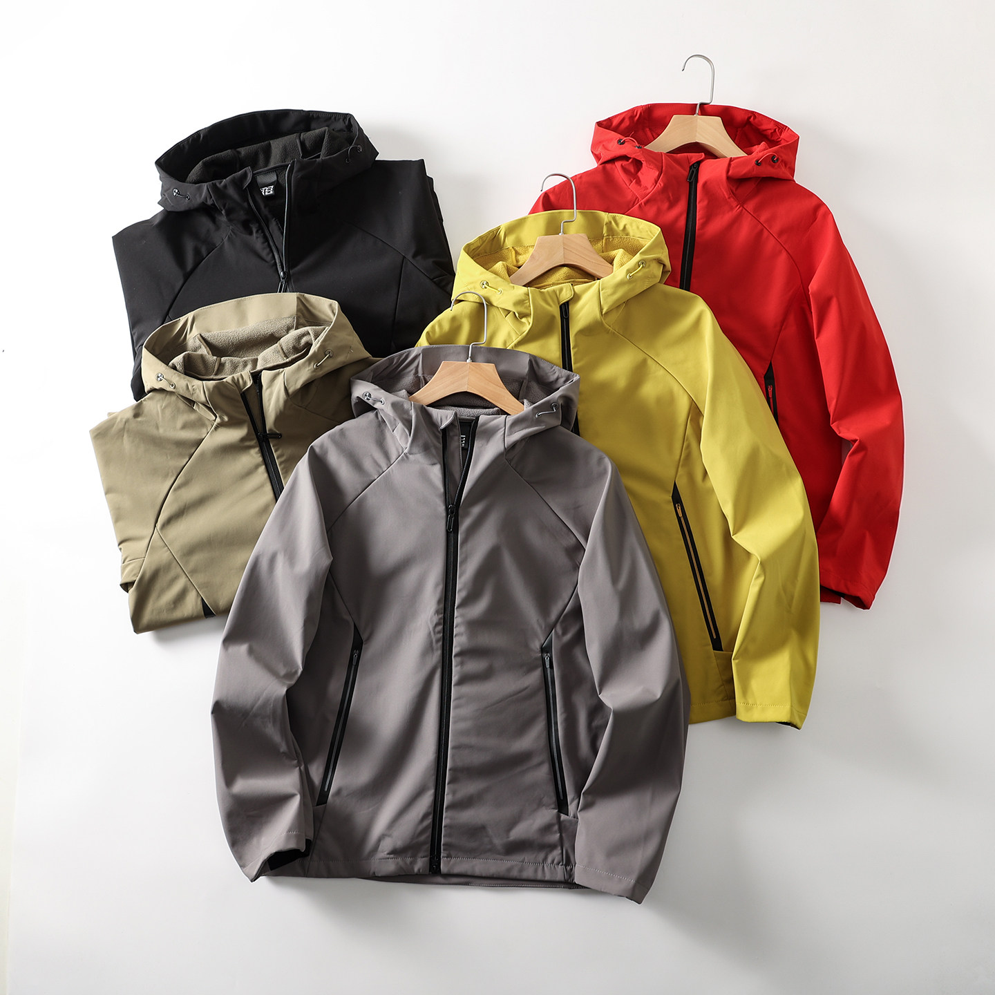 城市机能风！立体裁剪！秋冬男户外防泼水连帽薄绒软壳冲锋衣外套,男装,夹克,淘宝优惠券,粉丝福利购,淘宝优惠卷