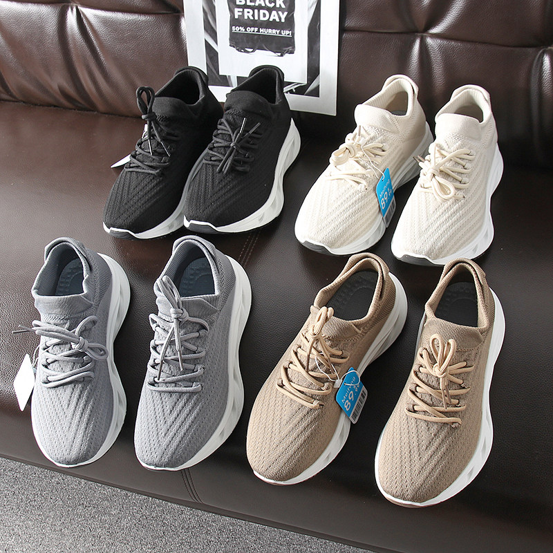 凉爽透气减震底飞织鞋运动休闲鞋