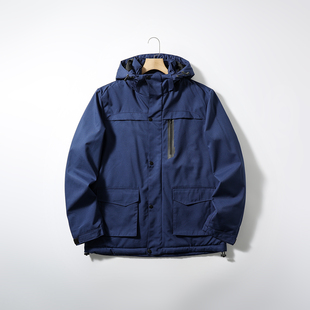 行走的电热毯！三档控温！冬季男防风防水可脱卸帽可加热保暖棉服