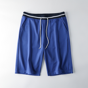 克莱因蓝 短裤 吸湿透气 夏宽松运动休闲五分裤 外贸男装 加大码