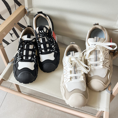 镂空网面防滑橡胶底运动休闲鞋潮