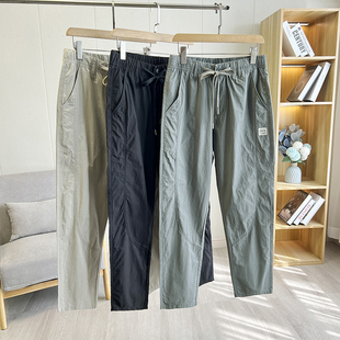 男松紧腰小直筒休闲裤 高品质 春夏薄款 立体剪裁 舒适水洗全棉