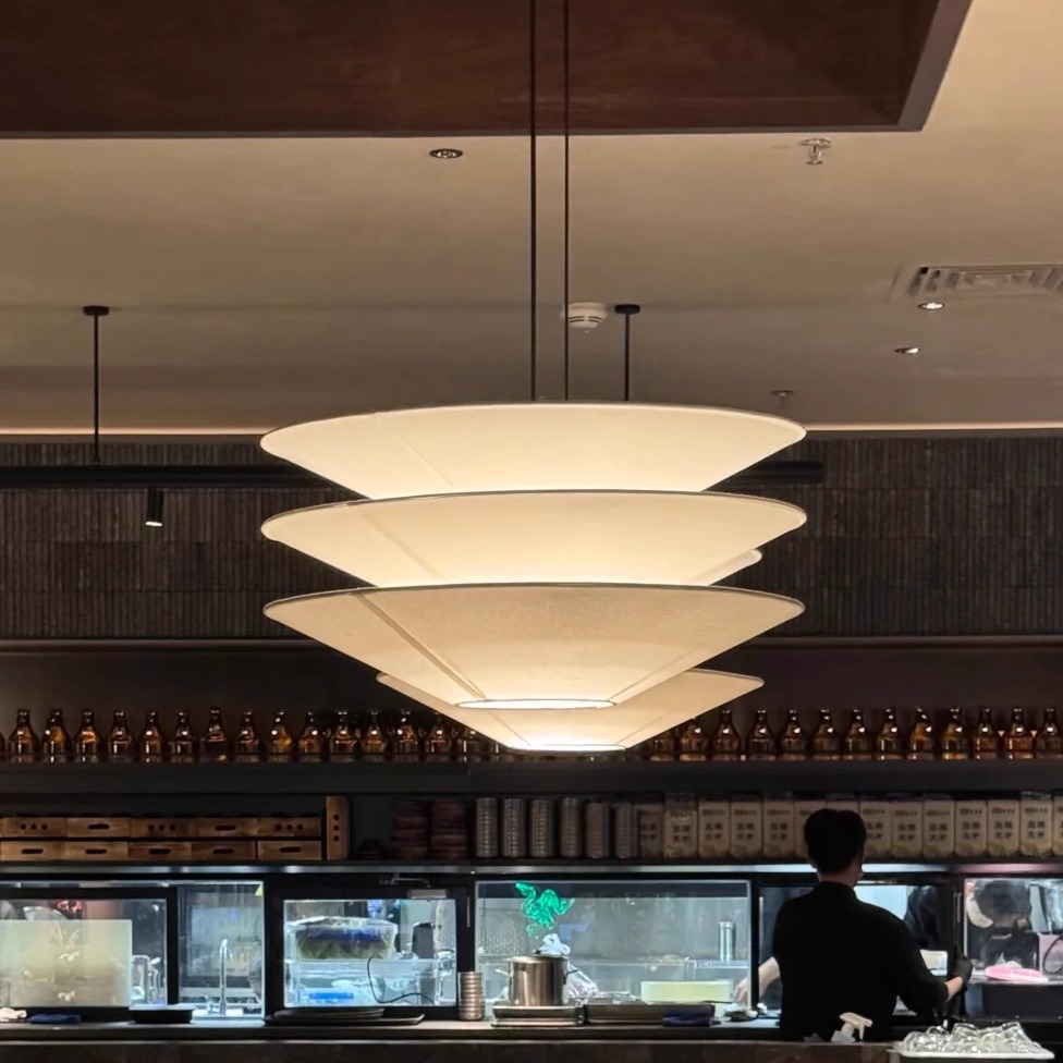 餐厅吊灯日式侘寂风火锅店咖啡厅民宿中古奶油风新中式客厅书房灯