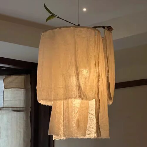 日式复古餐厅吊灯侘寂风