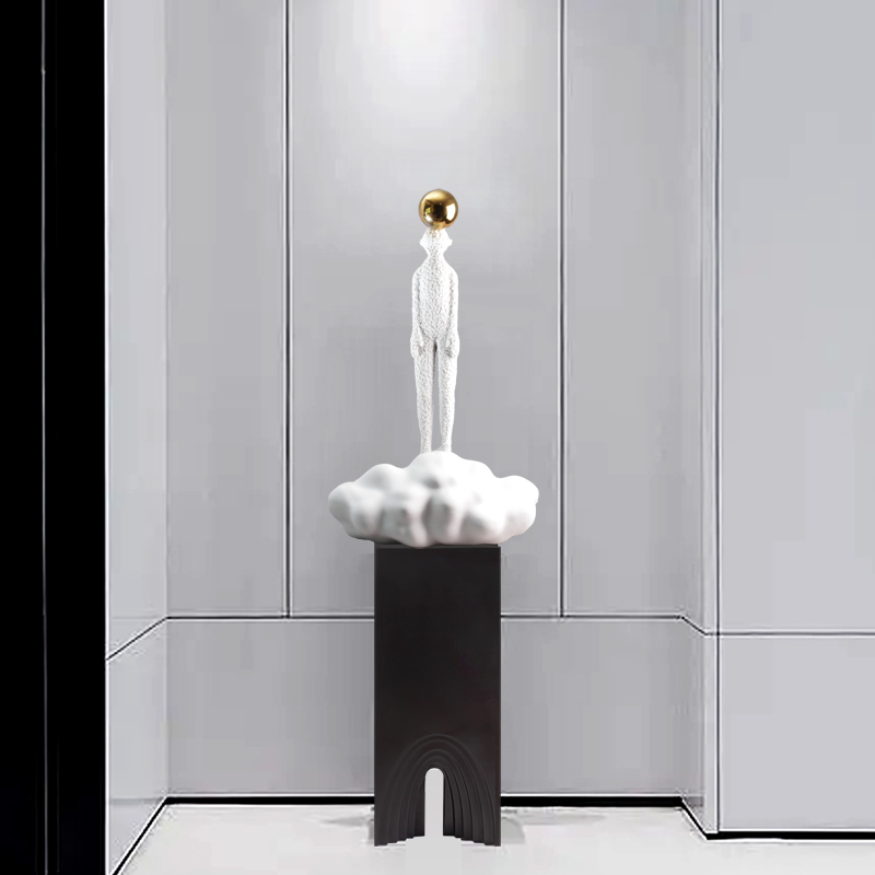 服装店橱窗装饰摆台人像雕塑落地展台摆设台几何底座模特地台