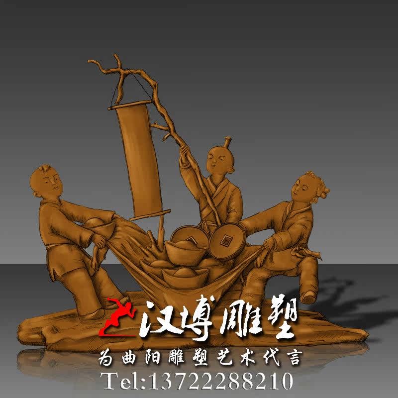 绘画钱币雕塑招财进宝雕塑商业街雕塑金钱雕塑元宝雕塑装饰定制