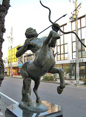 玻璃钢十二星座小孩户外园林景观