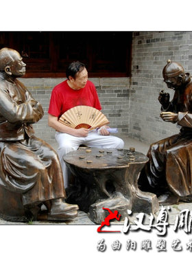 玻璃钢雕塑商业街铸铜