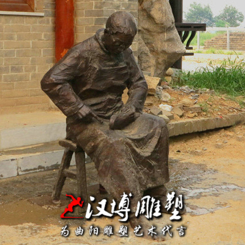 民俗文化人物玻璃钢雕塑园林景观