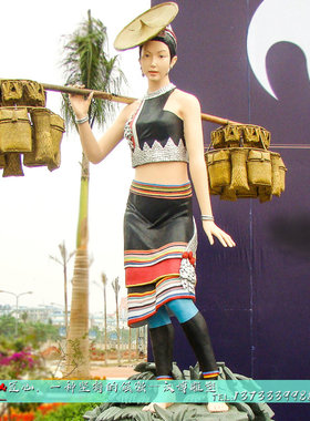 广场商业步行街制作厂家人物雕塑