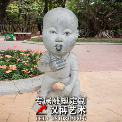 户外城市广场园林小孩情景雕像