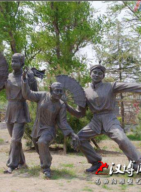 少数民族风园林景观人物雕塑