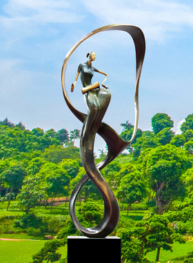 铸铜人物雕塑艺术品落地摆件