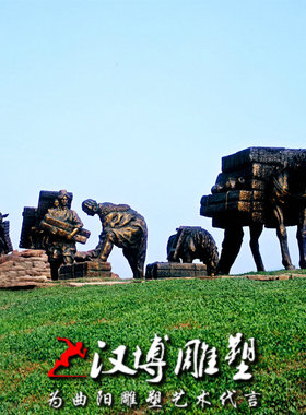 玻璃钢公园步行街景观人物雕塑