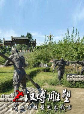 玻璃钢吉林公园民俗文化景观雕塑