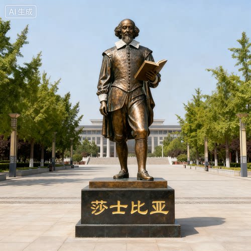 大型历史名人铸铜雕塑定制