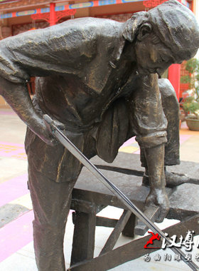 民俗玻璃钢户外景观人物雕塑