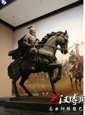 古代安徽玻璃钢骑马雕塑