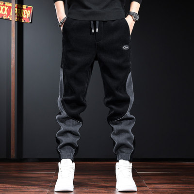 秋冬季大码潮牌休闲裤男