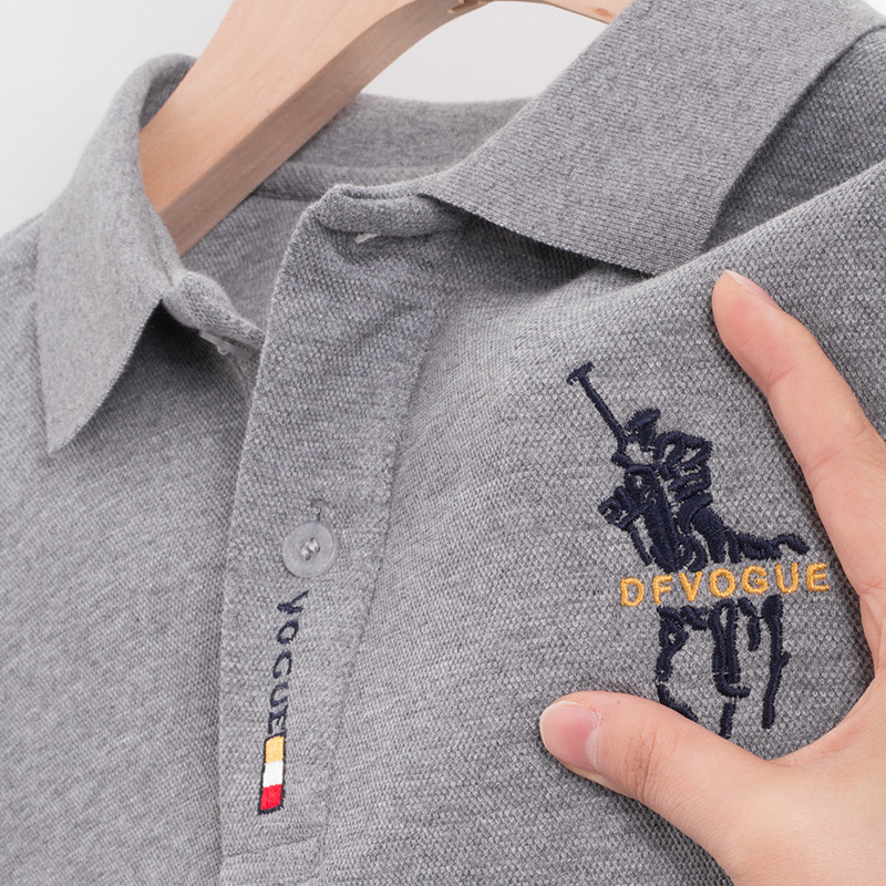 长袖商务休闲中年棉含量100%T恤