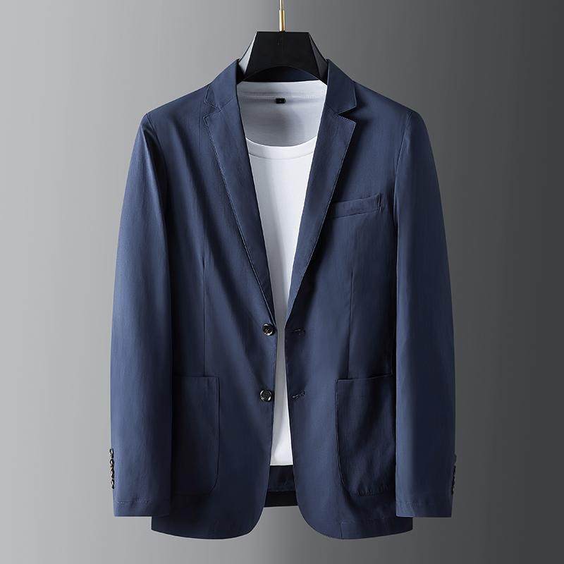 2025春秋季新款男士西服便西外套中年爸爸装商务休闲西装上衣服
