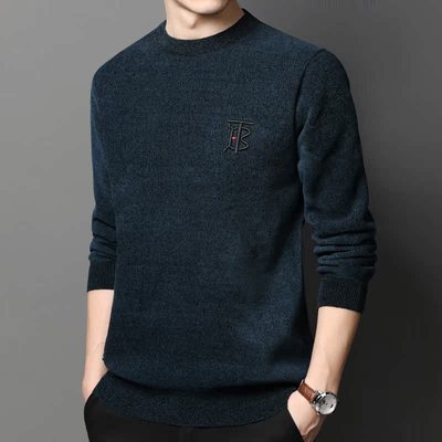 【清仓】男士毛衣雪尼尔水貂绒爸爸装秋冬季加绒加厚一体绒打底衫