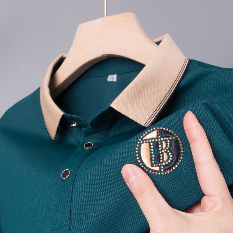 爸爸短袖冰丝商务休闲