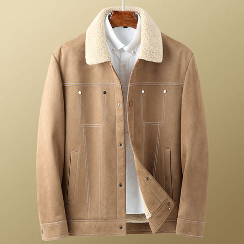 远东鸟翻领春秋季直筒夹克时尚