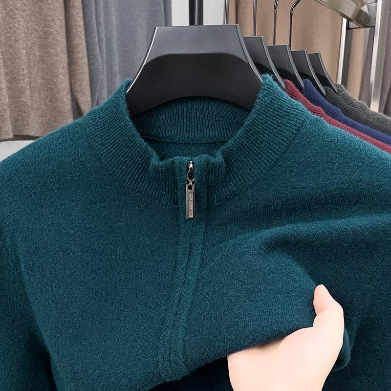中年爸爸春装毛衣打底上衣服