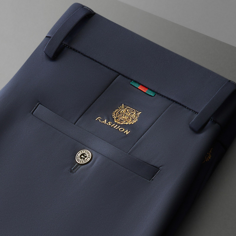 新款男士休闲裤男裤子春秋冬季中年爸爸装西裤长裤衬衫搭配polo衫