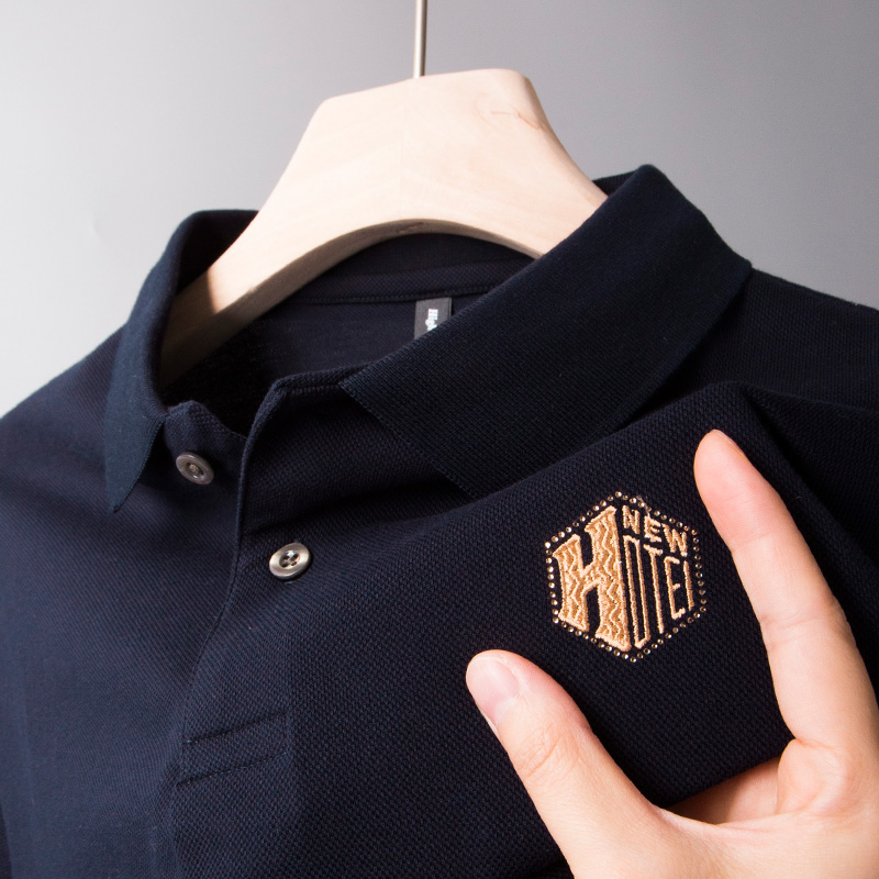 高档男士短袖丝光棉体恤爸爸夏装