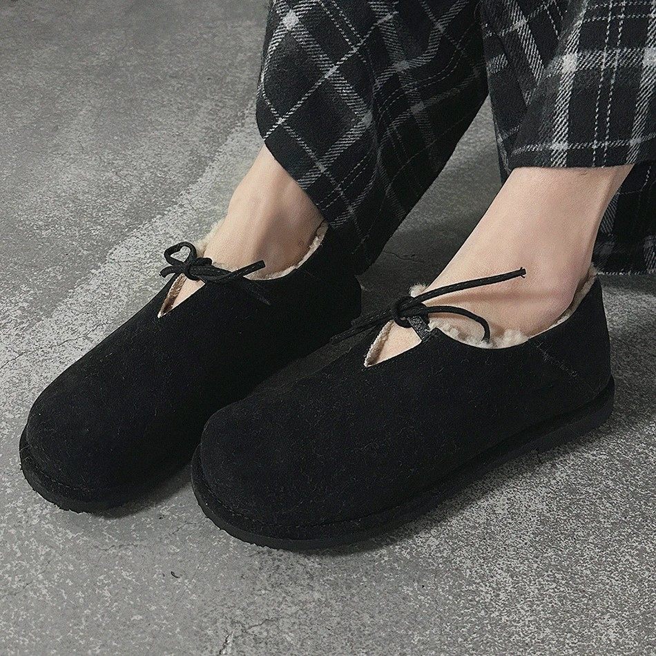 苏木槿复古百搭加绒保暖V口平底低帮女鞋棉鞋女2026冬东大门新款,女鞋,深口单鞋,淘宝优惠券,粉丝福利购,淘宝优惠卷