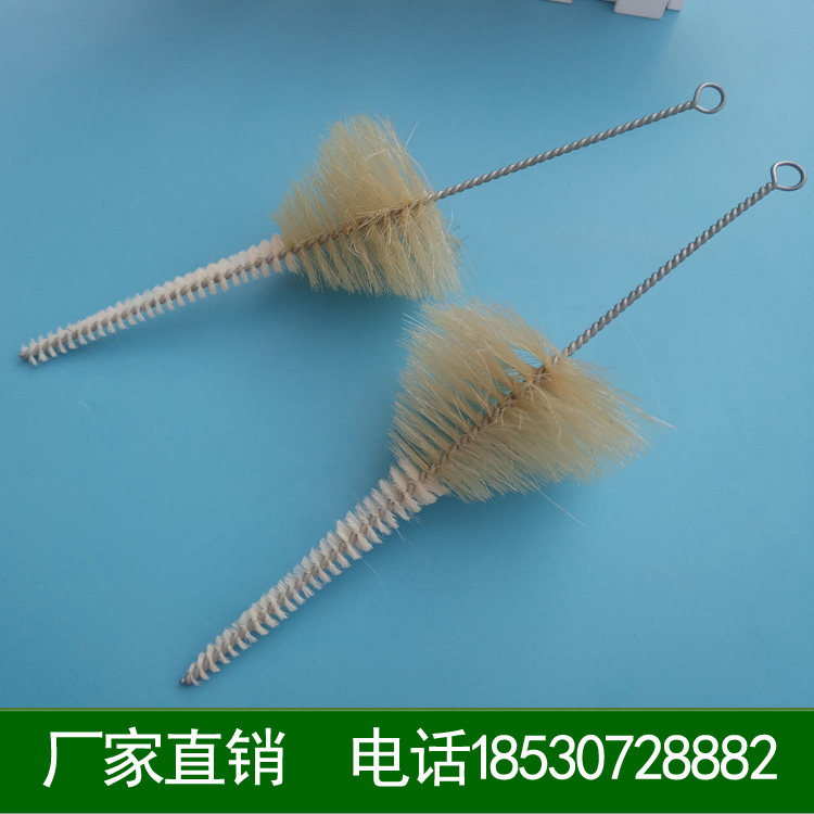 玻璃漏斗刷分液漏斗刷漏斗清洗毛刷实验室毛刷三角漏斗刷试管刷