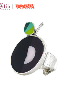 法国TARATATA BIGARREAU黑樱桃戒指女纯银原创设计水果指环食指戒